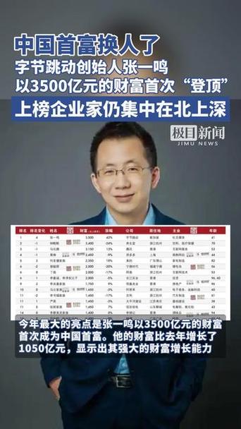 最新发布！中国首富换人！