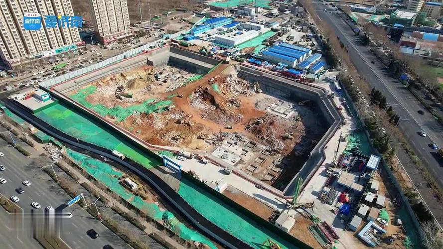 济南首家山姆会员店开建百日，车库基础施工全面推进