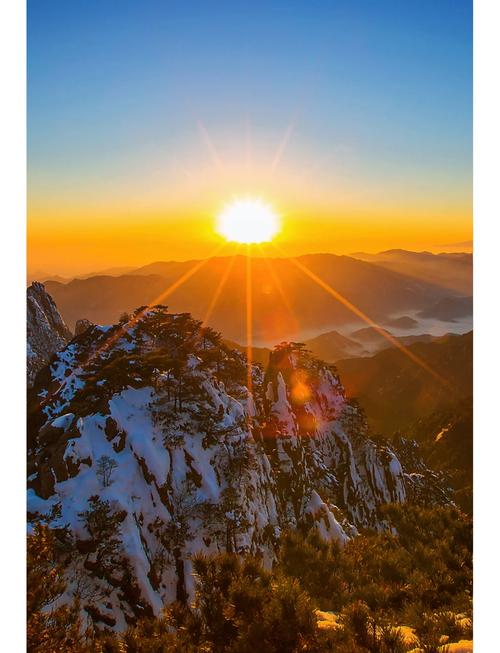 清晨安徽黄山⛰歙县日出啊！