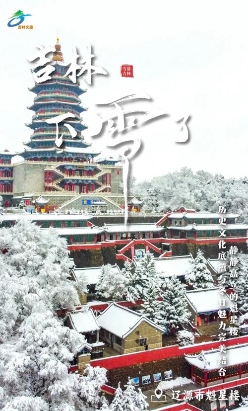 两省不同天，辽宁清原春光明媚晴空万里，吉林市天岗镇却大雪纷飞