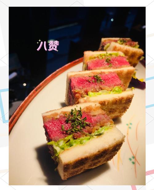 5000多一条的极品和牛做三明治，每一口都是人民币的味道